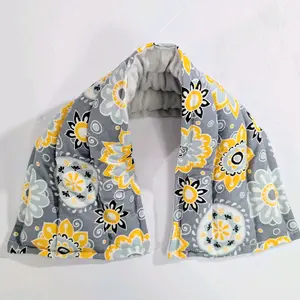 Therapeutic heating-cooling rice bag, neck wrap, heat pad, cold pack, Medallions