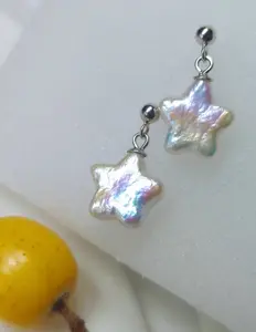 015 freshwater pearls  earrings in silver