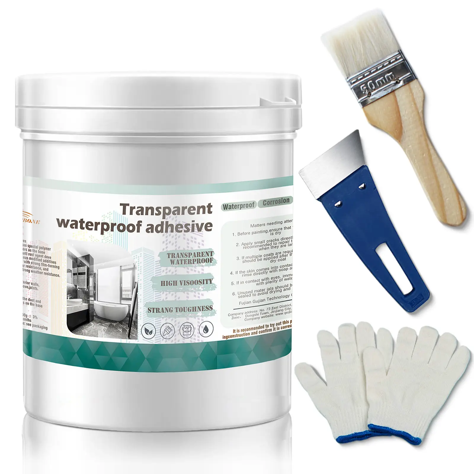 OCEA CBONE 35oz Transparent Waterproof Coating, Invisible WaterproofAgent ，Transparent Waterproof Sealan, Indoor & Outdoor Waterproof Coating 17.5oz