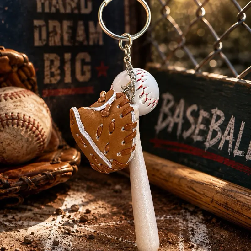 Baseball Keychain, Sports & Outdoor Ball Sports Accessory for Baseball Games