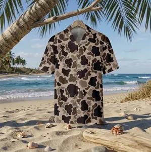 Hot Summer 2026 Duck Camo Hawaiian Shirt, Trendy Beach Vacation Button Up