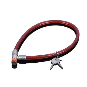 Copper Core Steel Cable Lock Anti-Theft Ring Lock for Bicycle Motorcycle Electric Bike Mixed Colors
