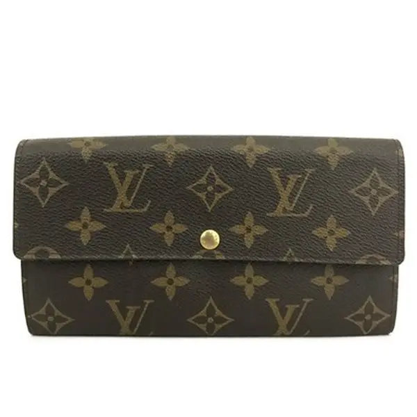 Pre-owned Louis Vuitton Other Other Monogram Wallet Sarah Long Bifold Wallet Brown 12721142638/689240