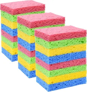24 Pack Kitchen Sponges Compressed Sponges for Cleaning Reusable Dish Sponge Kitchen Non-Scratch