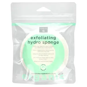 Earth Therapeutics Exfoliating Hydro Sponge, Round, 1 Sponge