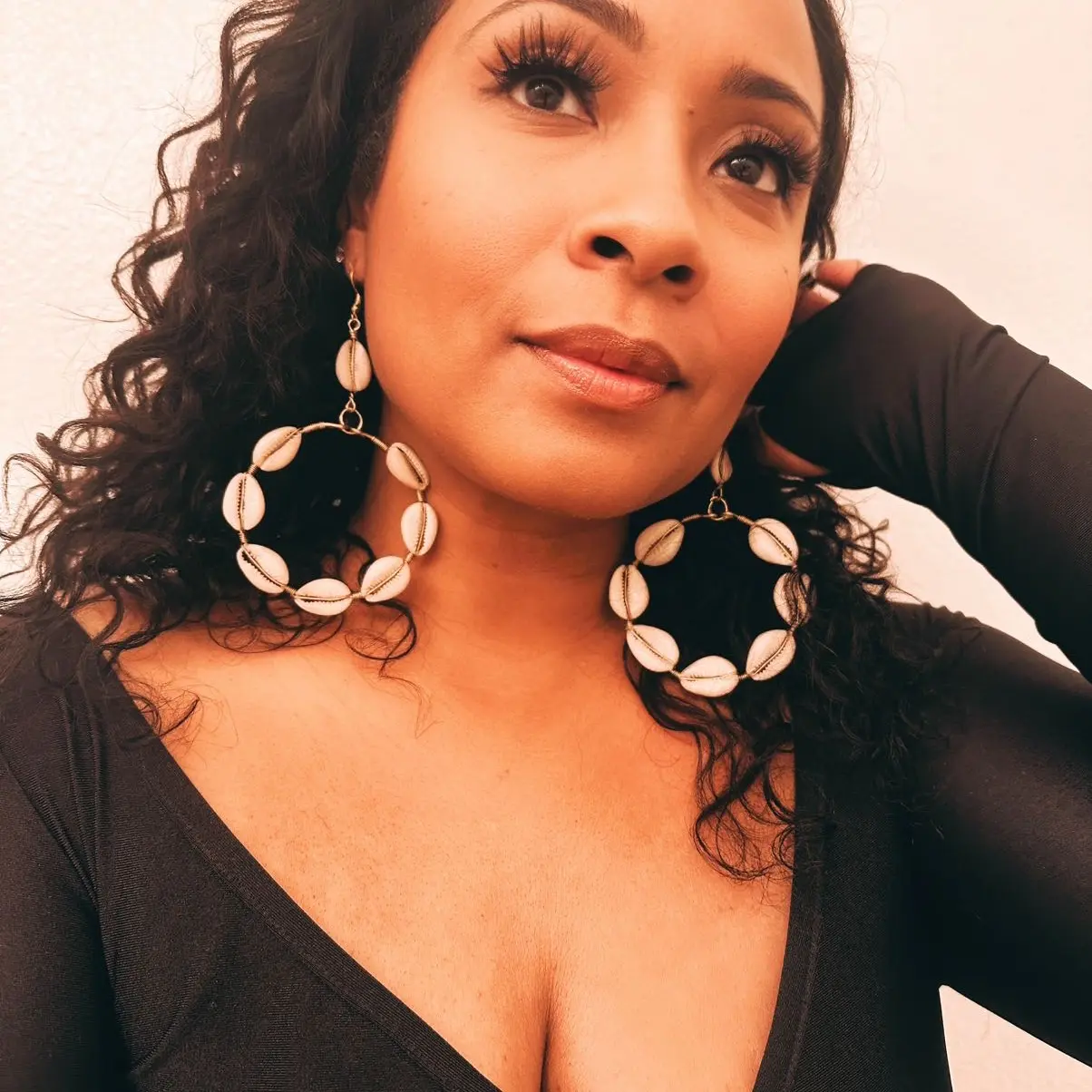 Afia’s Charm - Handmade Cowrie Shell Earrings from Ghana