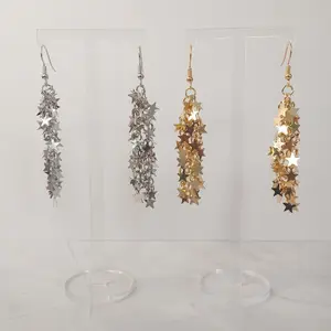 #410 Star Tassel Earrings- Casual Everyday Celestial Jewelry