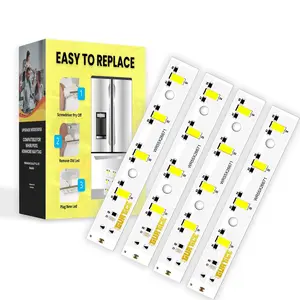 New Upgraded 4 Pack High Brightness LED Light Board for GE Refrigerator (GSE25GSHJCSS), Compatible with WR55X26671, PS11767930, AP6035586, Replaces 4468532, EAP11767930, LED3344588, 30,000hrs Longer Service Time