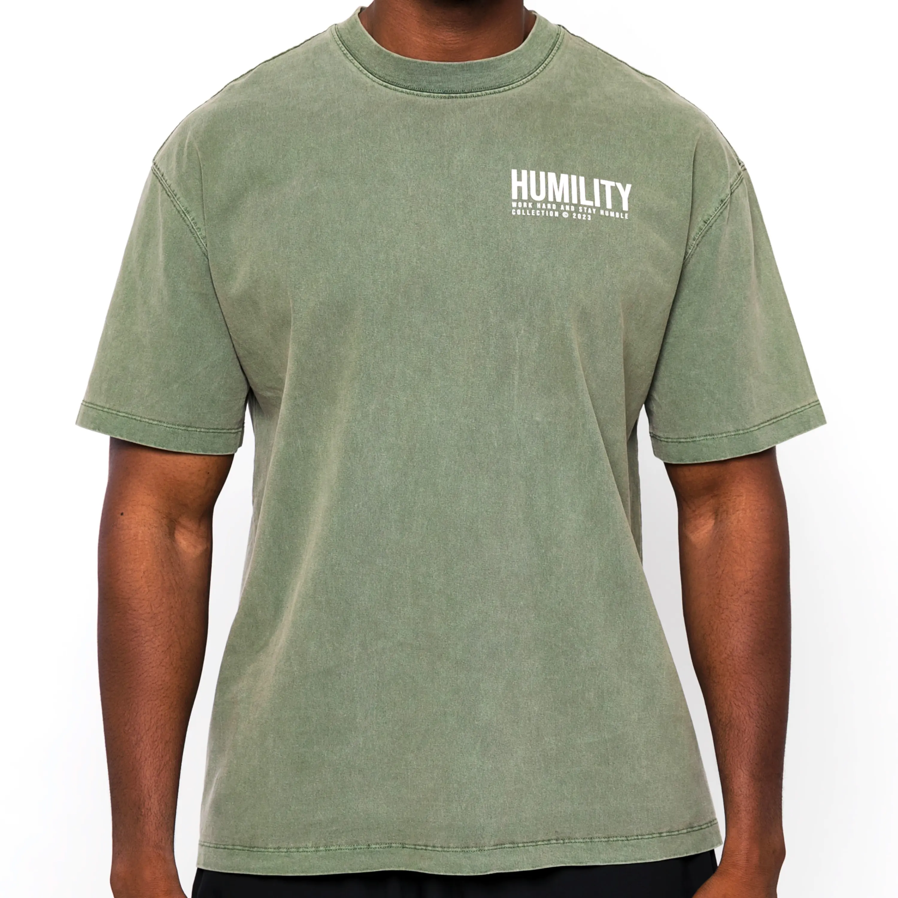 WASHED OVERSIZED TEE [SAGE]