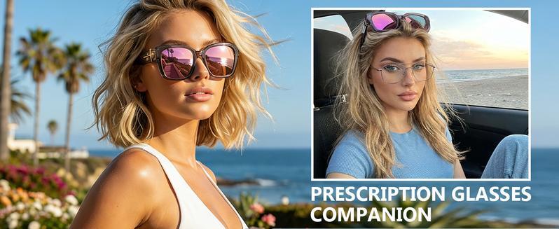 Mirrored Sunglasses Polarized Fit Over Glasses for Women Men for Driving - Trendy Large Square Oversized UV400 Protection Sun Glasses