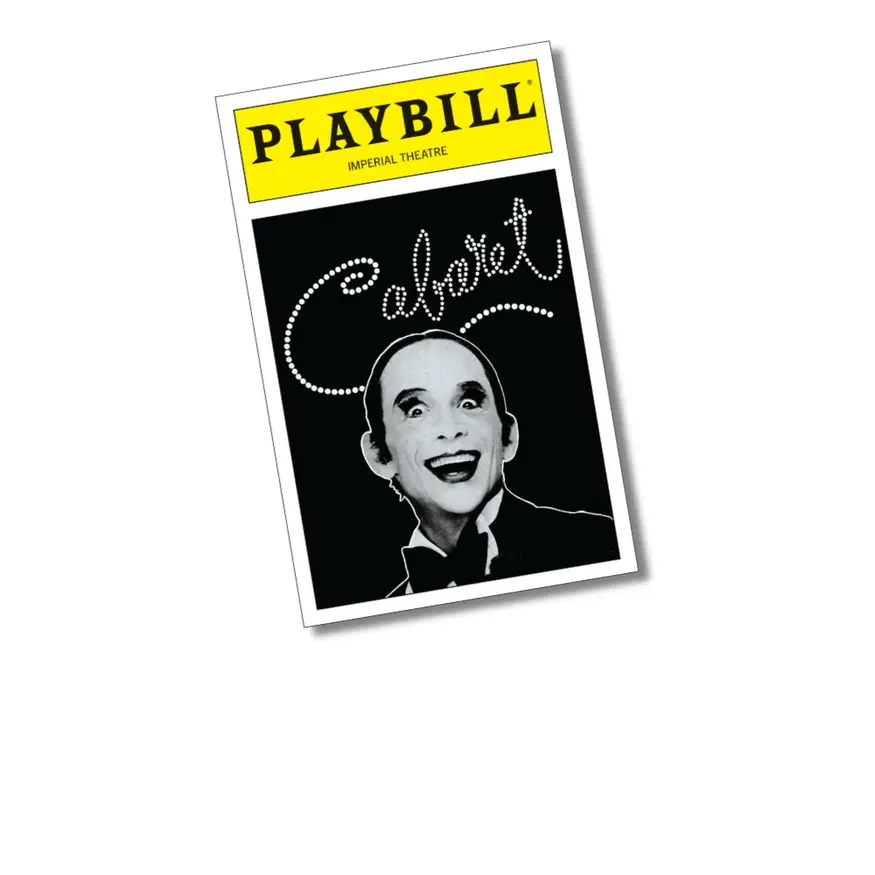 Cabaret Playbill Sticker Cabaret Playbill Sticker