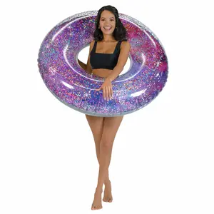 Inflatable Galaxy Deep Space Glitter Pool Tube PoolCandy