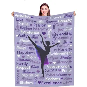 Dance Gifts for Girls Teen, Dance Recital Gifts for Girls, Dancer Gifts for Girls Teens Women, Birthday Gifts for Dancers Ballet Dancer Dance Teacher Dance Team, Dance Blanket Throws 50"x40"