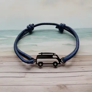 Surf Van Coastal Cruiser Bracelet – Adjustable Waterproof Cord Jewelry for Beach & Travel Enthusiasts