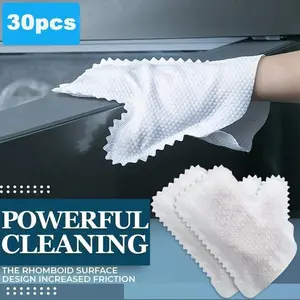 Dust Cleaning Gloves - Multi-functional wet-dry dual-purpose cleaning gloves, easy to use and convenient for removing dust. Suitable for cleaning in kitchens, living rooms, bedrooms, cars, furniture and windows.