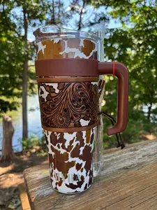 Myra Steel Brown Cow Tumbler S-12053