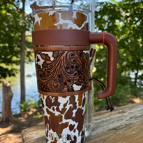 Myra Steel Brown Cow Tumbler S-12053