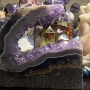 Large Amethyst Crystal Cluster Sculpture