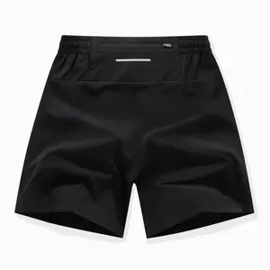 Men’s Outdoor Night Running Reflective Shorts — Zippered Back Pocket Safety Pockets, Quick-Dry Lightweight Breathable Training/Casual Pants