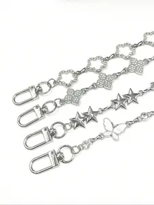 Elegant Butterfly Flower Bag Chain Extension, Simple High-End Replacement Handbag Strap, Decorative Purse Accessory for Women