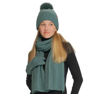 C.C Classic Cable Knit Scarf – A Warm and Stylish Women's Accessory with Intricate Cable Detailing and Timeless Comfort