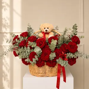 Crimson Keepsake Basket