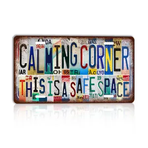Vintage Classroom License plate Wall Decor Metal Sign Tin Signs Gifts for Teachers Students