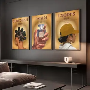 Set of 3 Christian Wall Art, Bible Verse Poster Unframed  s, Jeremiah , Psalm 3 Exodus , Scripture Poster Unframed  Set, Faith Home Decor