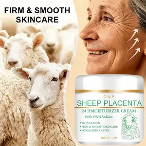 Gswp 60g Lamb Placenta Collagen Cream with Niacinamide, Deep Moisturizing, Firming Skin, Day and Night Use, Suitable for All Skin Types