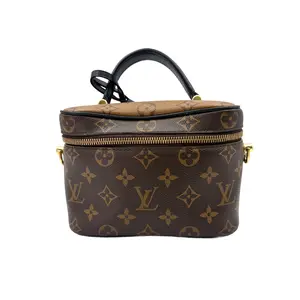 Pre-owned Louis Vuitton Coated Canvas Shoulder Bags Vanity PM Monogram Canvas Handle Bag LV2374