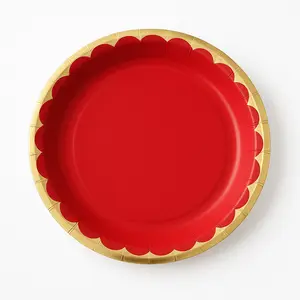 Vibrant Red 6.75" Paper Plates