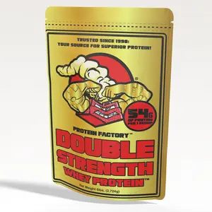 Protein Factory Double Strength Whey Protein Powder 54g Protein 1 Scoop 37 Servings 6lbs All Natural Zero Sugar No Artificial Colors or Flavorings
