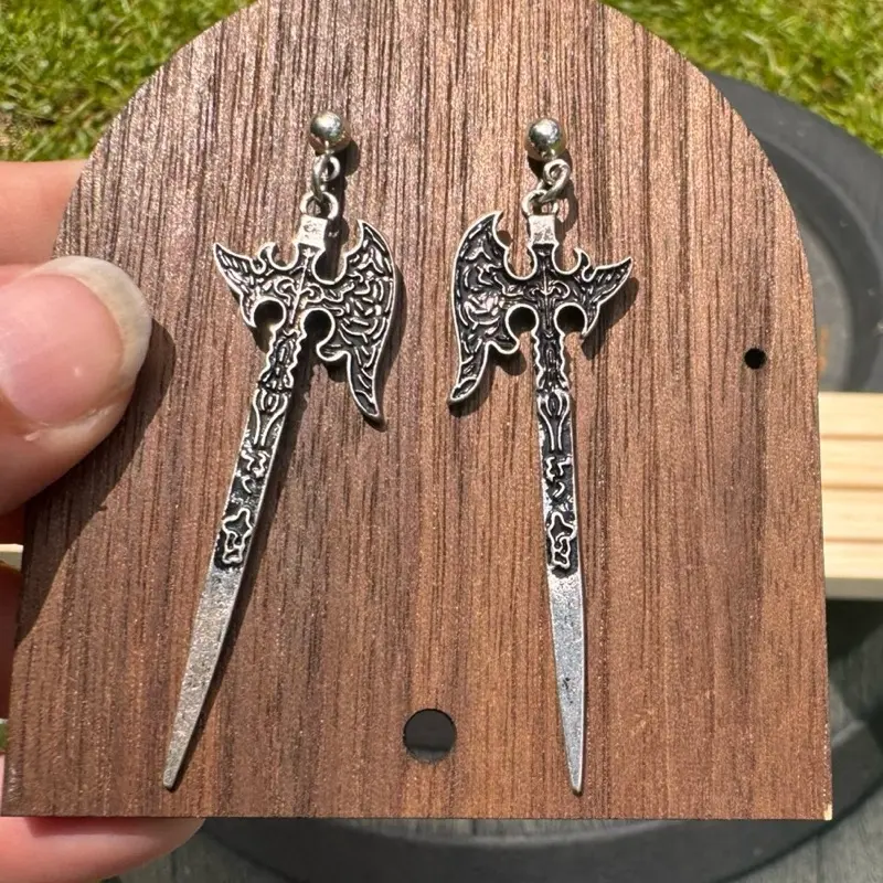 Battle Axe Dangle Earrings