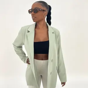 Oversized Blazer Style- Nude, Brown, Sage