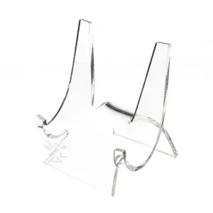 3" Acrylic Cradle Display Stands for Plates & Frames