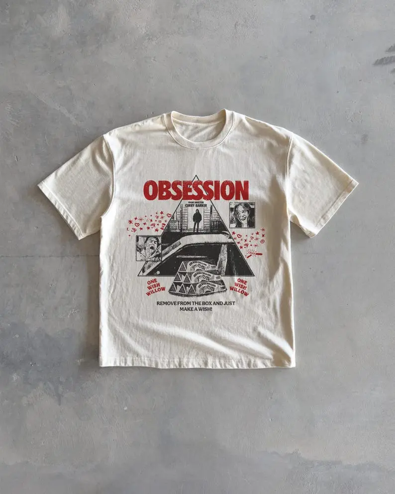 Obsession One Wish Willow Movie T-Shirt, Flim T-Shirt, Heavyweight Oversized, Drop Shoulder, Vintage Style