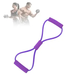 Vibrant Purple Foam-Handled Resistance Band – Comfort-Grip Elastic Tool for Gentle Daily Movement & Joint Flexibility