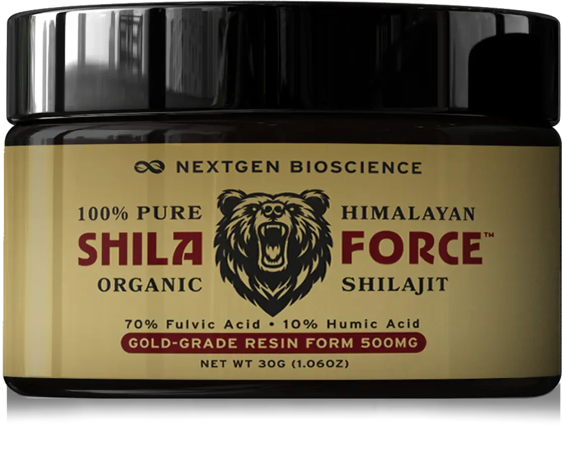 ShilaForce Shilajit Pure Gold-Grade Wild-Harvested Himalayan Organic Resin - 500mg 70% Fulvic Acid & 10% Humic Acid with 85+ Trace Minerals for Enhanced Energy & Immune Support, 30g Supplement Healthcare