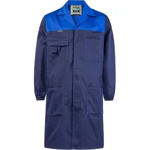 Mens Adult Long Lab Coat Workwear Overcoat for DIY Workshop and Warehouse