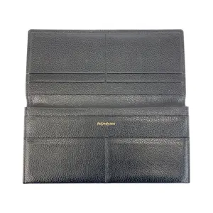 Pre-owned Yves Saint Laurent Other Small Leather Goods Leather Long Wallet