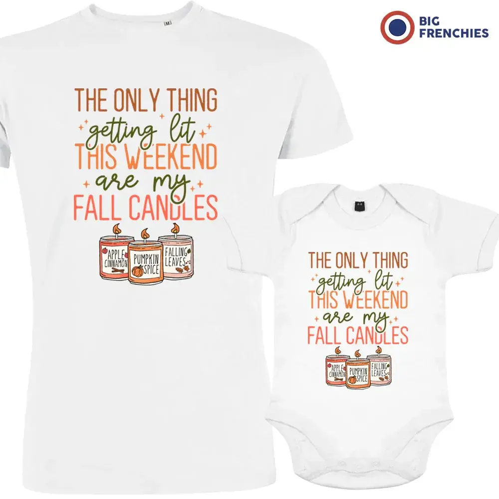 Family Organic Cotton 2-Piece Set - Dad & Child Short-Sleeve Round-Neck Onesies with Soft Graphics, Women's Family Clothing Set for Fall Occasions, Onesie
