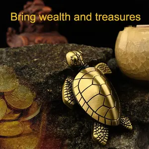 Fortune-Blessing Treasure Turtle Lighter (without butane) - Golden lighter with unique design