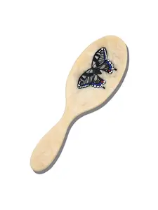 Hand-Painted Swallowtail Amazing Hair Day Brush | Eco-Friendly