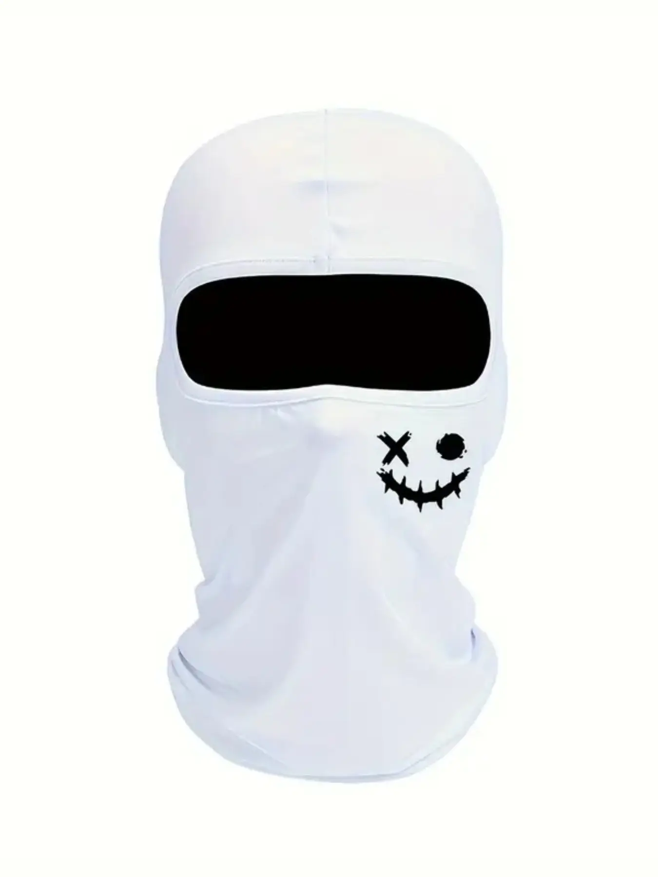 Unisex Street Graffiti Face Mask, Windproof Dustproof Cycling Helmet Liner, Fashionable All-In-One Headgear for Men & Women