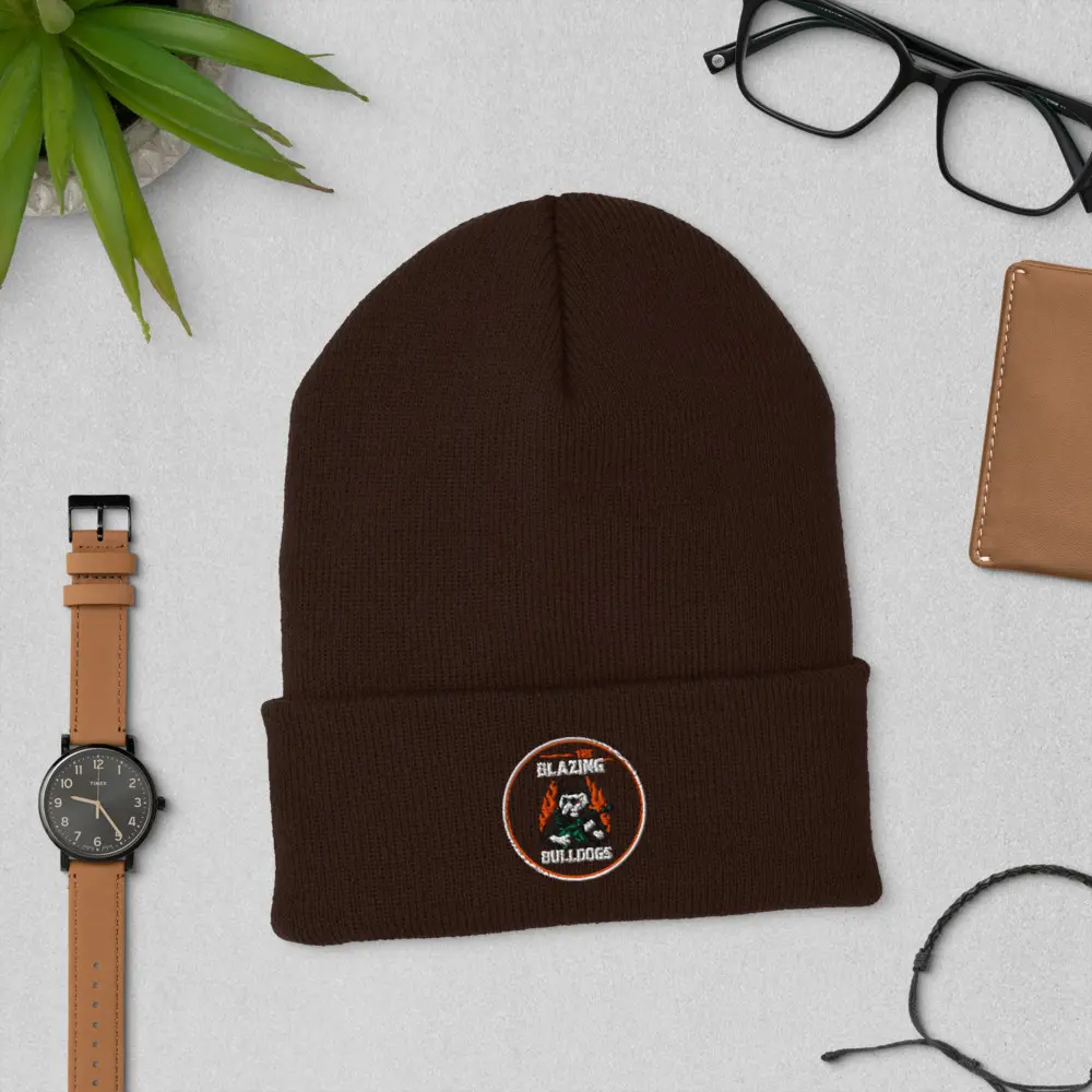 Cold Watch — Blazing Bulldogs | Embroidered Cuffed Beanie