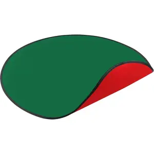 30in Reversible Christmas Tree Stand Mat - Waterproof Christmas Tree Floor Protection Mat - Red and Green