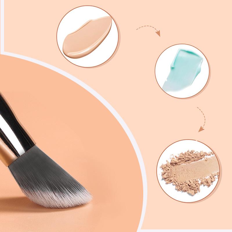 concealer paw brush - angled for seamless application Dual-Sided