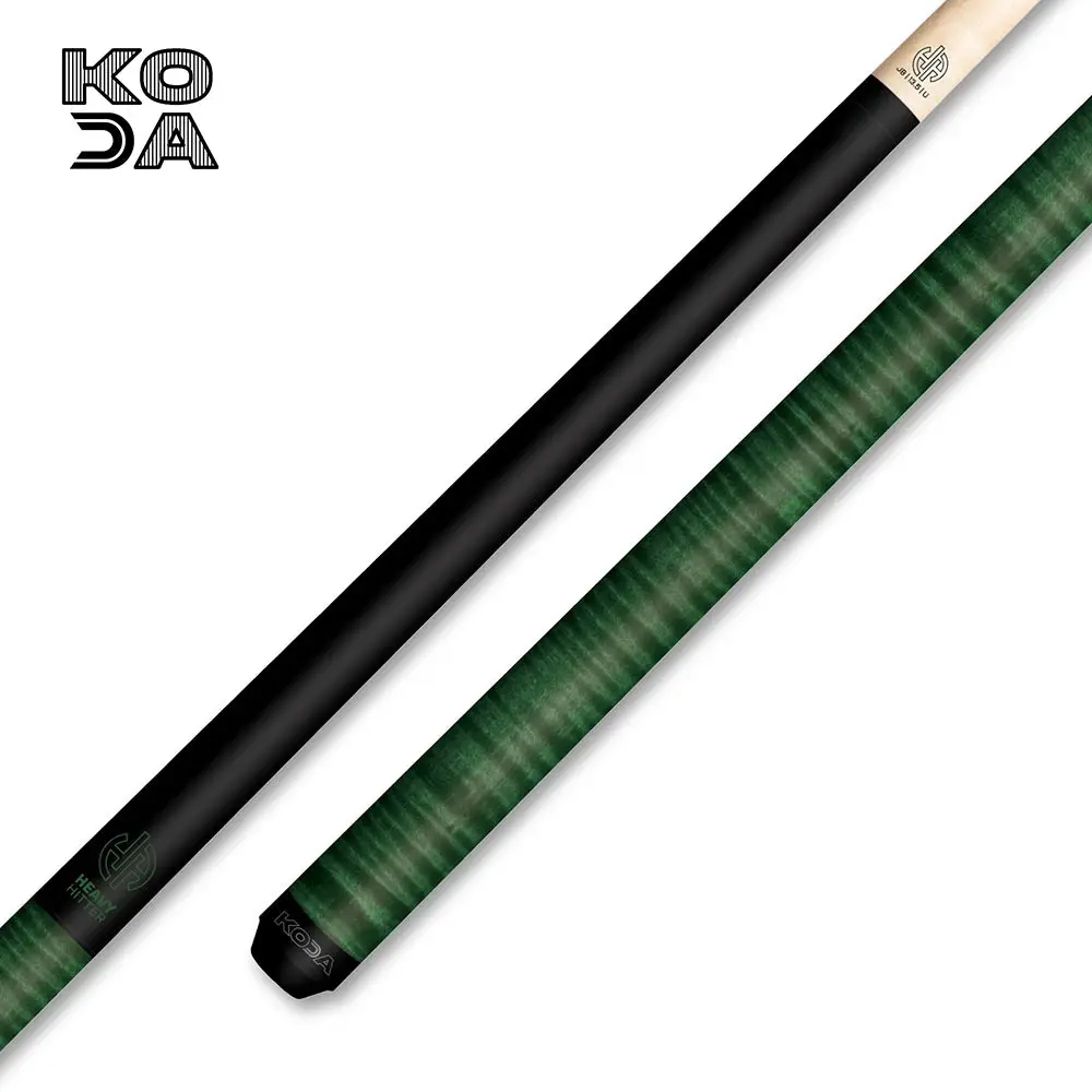 KODA 3-Piece Curly Maple Heavy Hitter Jump Break Pool Cue - 20oz, Quick Release, 13.5mm, Three-Piece