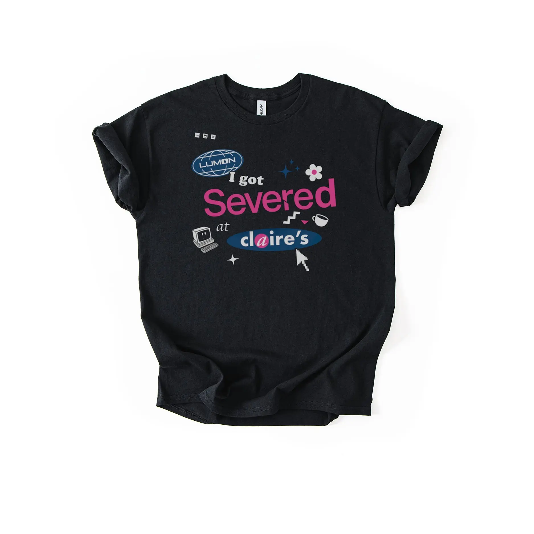 I got Severed at Claire's! Unisex Softy Style Tshirt, size small - 5xl, severence inspired fan meme shirt