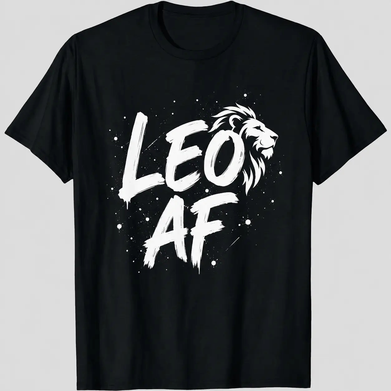 Leo Zodiac Lion Graphic Tee, Funny Astrology Shirt for Women, Leo Birthday Gift T-Shirt
